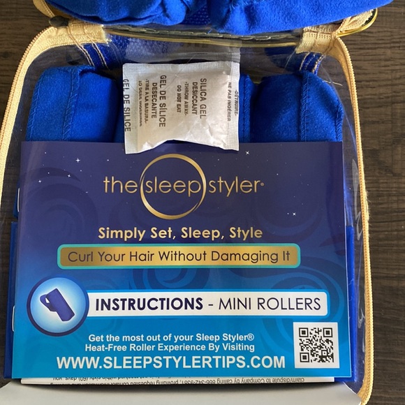 NEW The Sleep Styler Heat-Free Mini Night Curlers Short Fine Hair 12- 3" Rollers - Picture 4 of 6